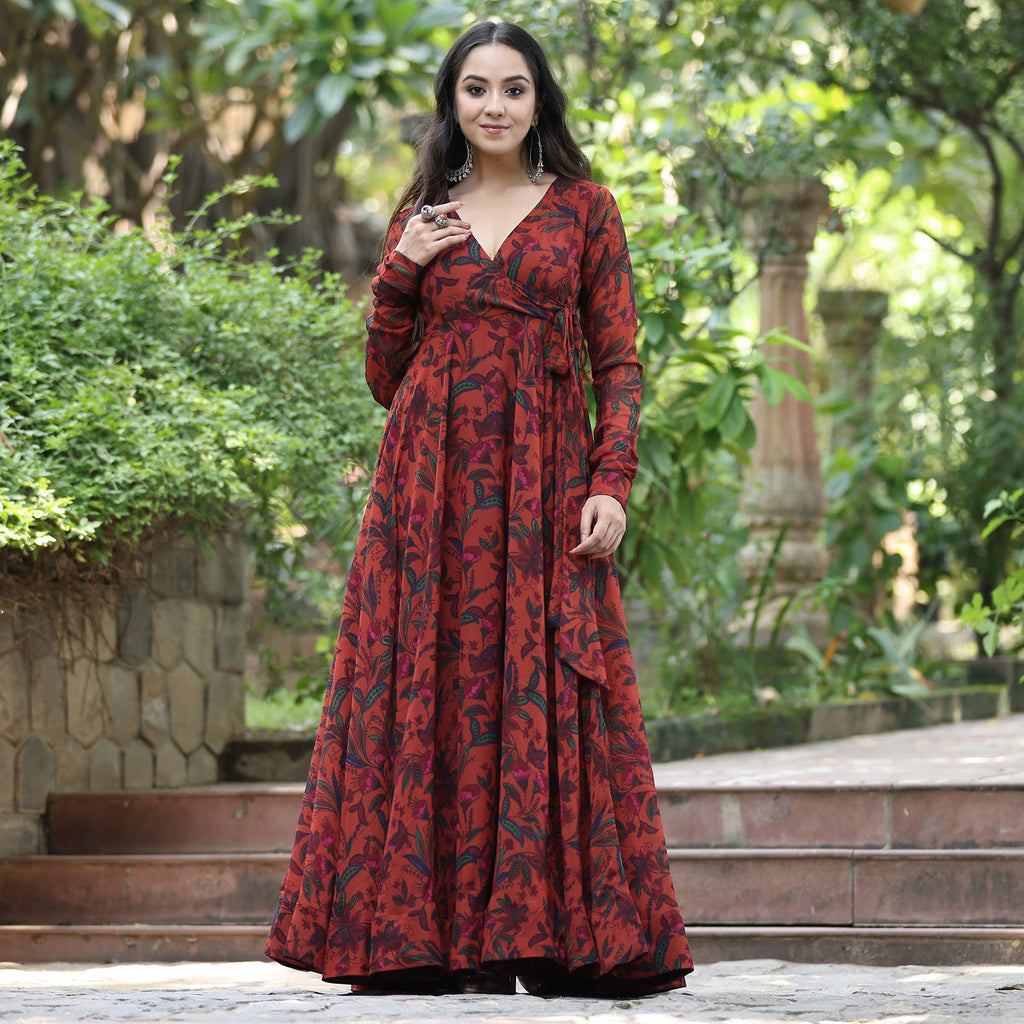 Sakhi Gher Georgette Angrakha