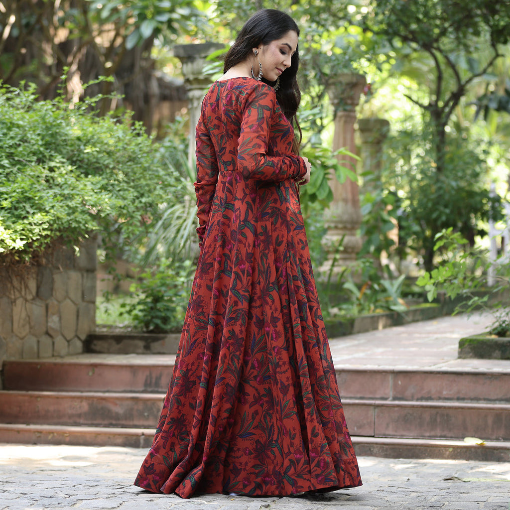 Sakhi Gher Georgette Angrakha