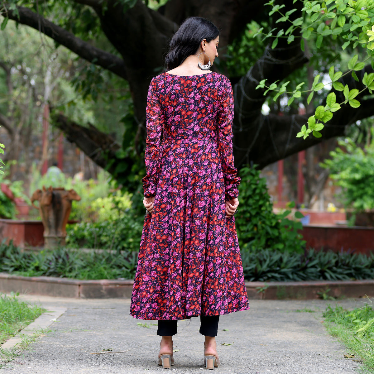 Lekha Flare Gerogette Kurta