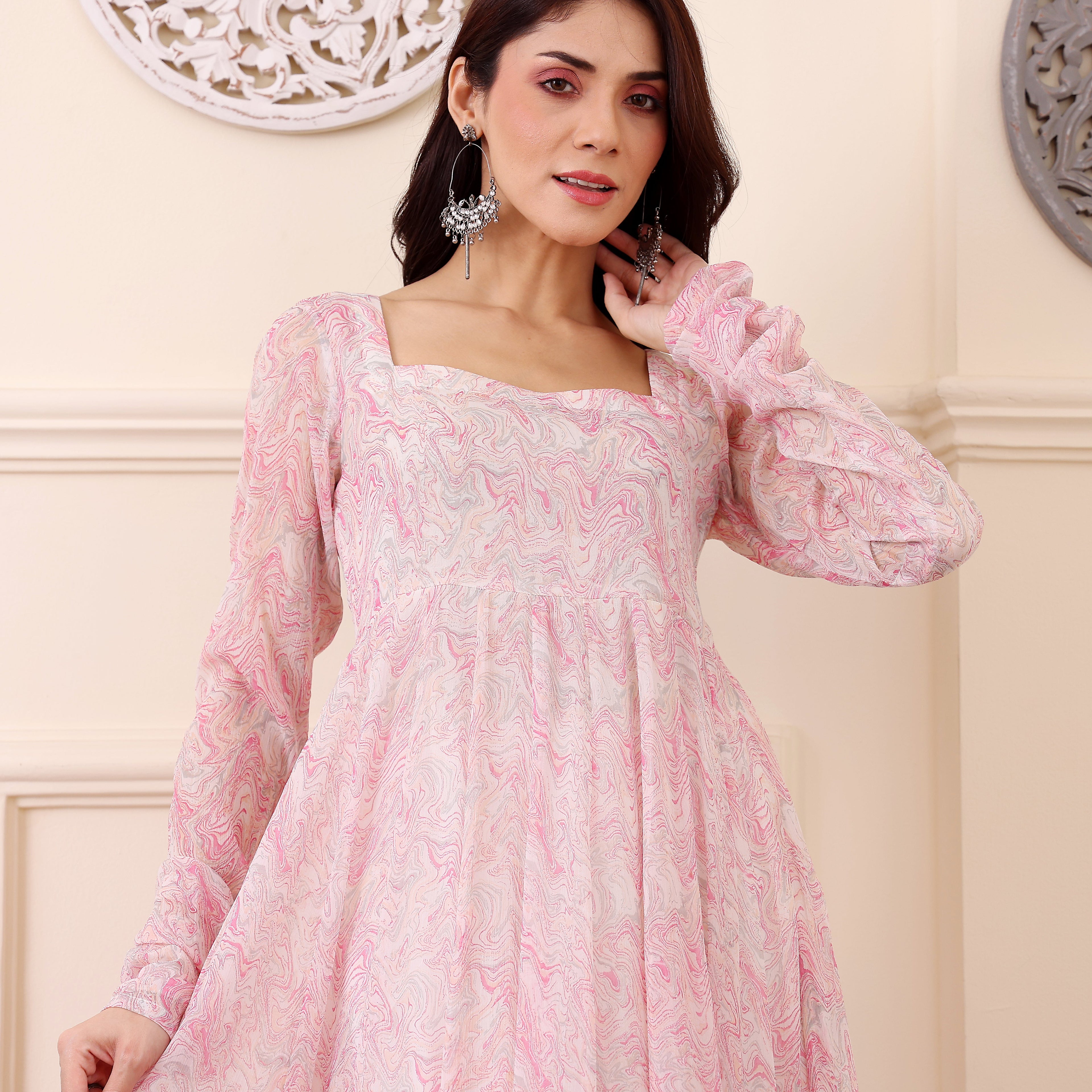 Raisha Georgette Kurta