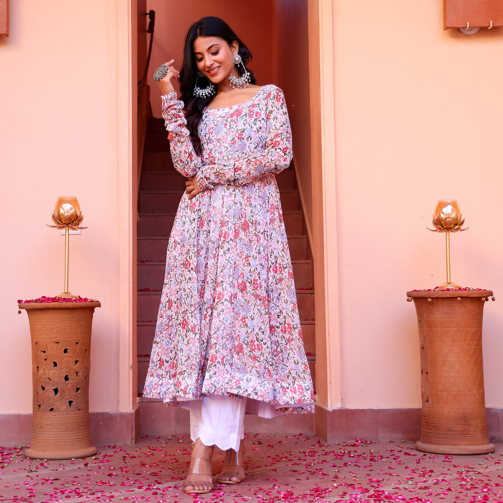 Juhi Kalidar Georgette Kurta