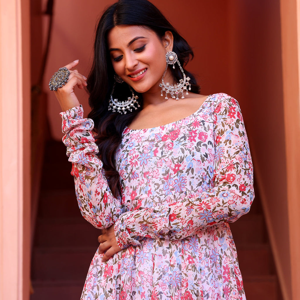 Juhi Kalidar Georgette Kurta