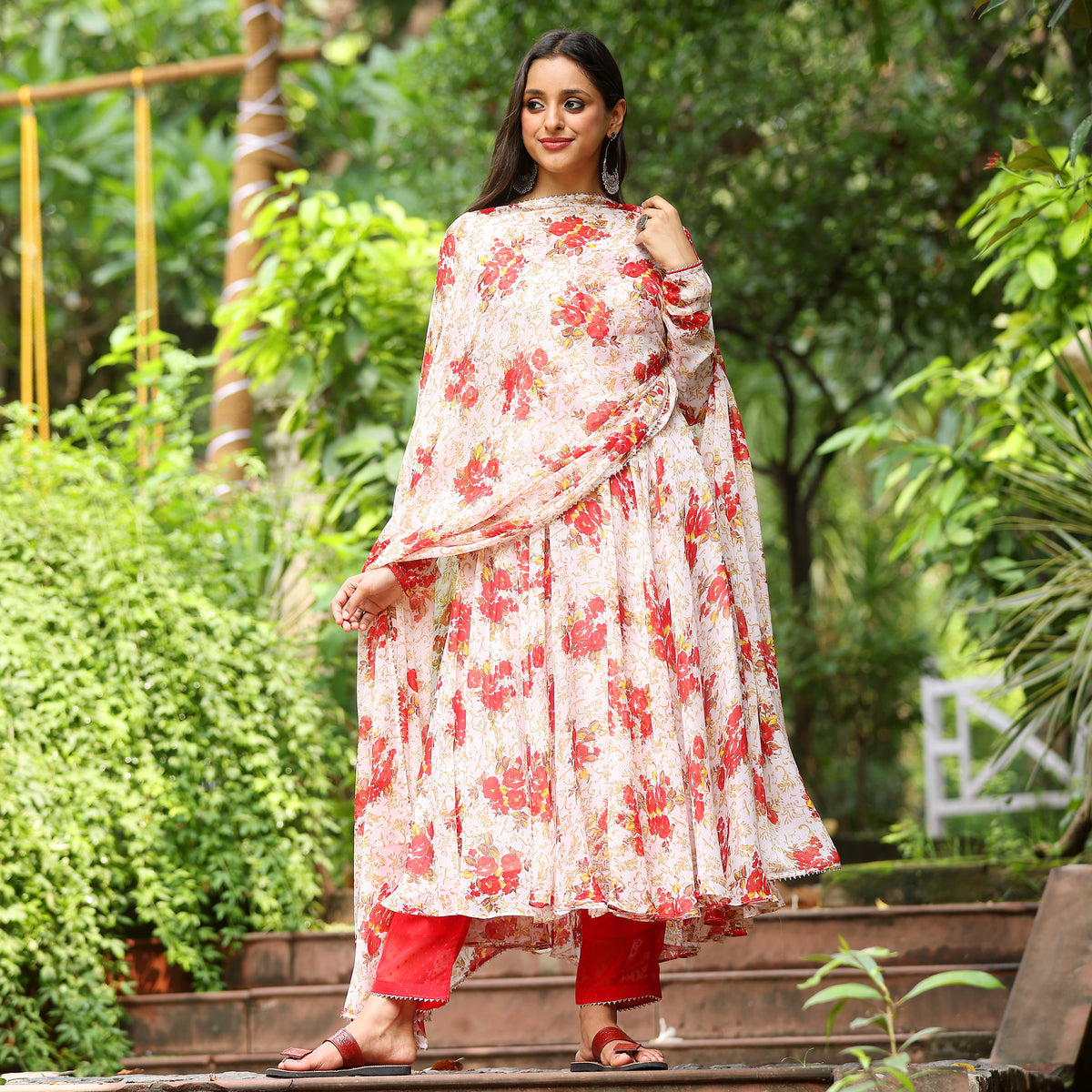 Amaara Georgette Gher Set