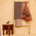 Azam hand block printed cotton  unstitched Suit set