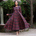 Veda paisley Gher Cotton Kurta