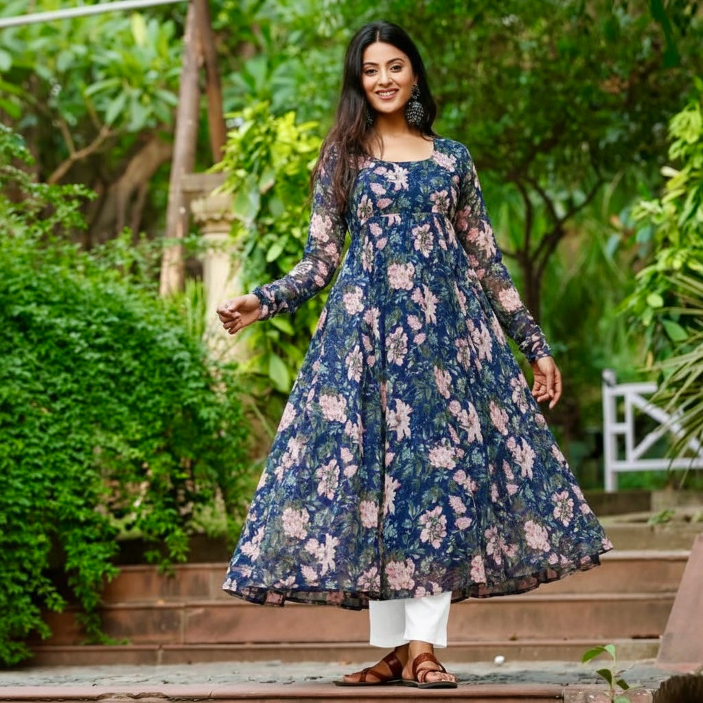 Saachi Georgette Kurta