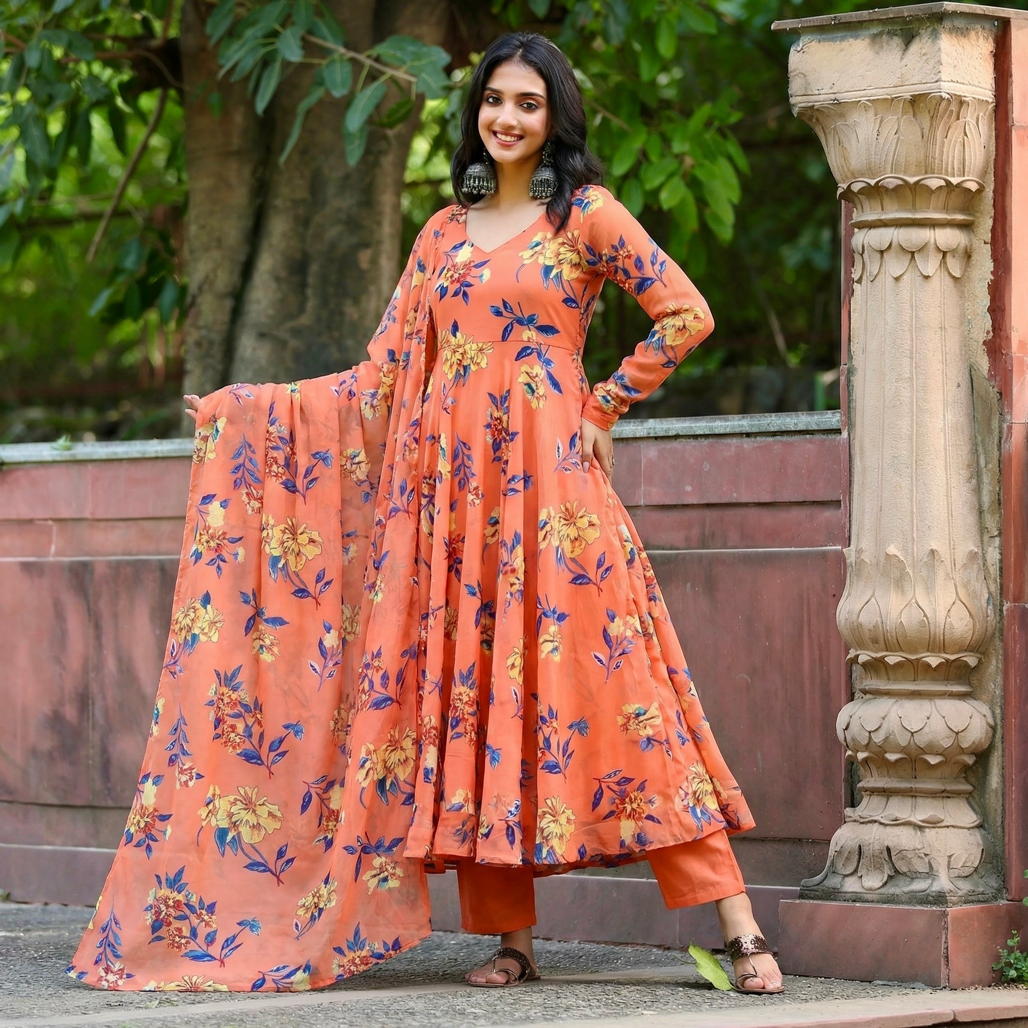 Kesari Georgette Set.