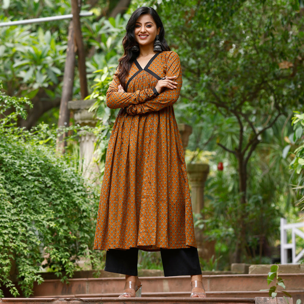 Neria Flare Cotton Kurta
