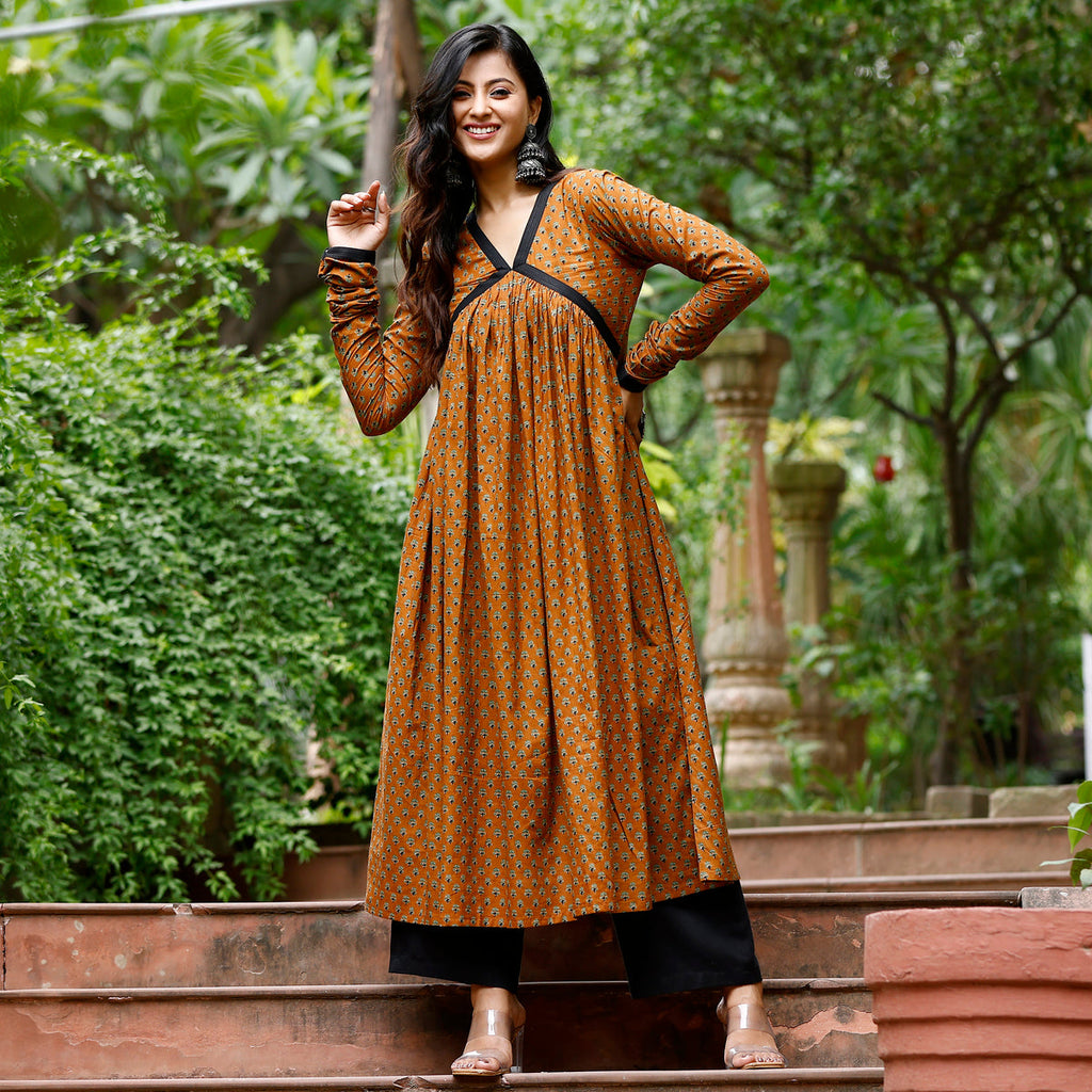 Neria Flare Cotton Kurta