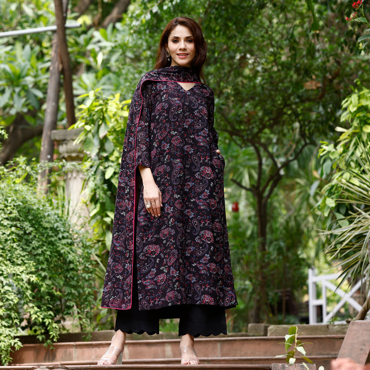 Kambhavati Georgette Set