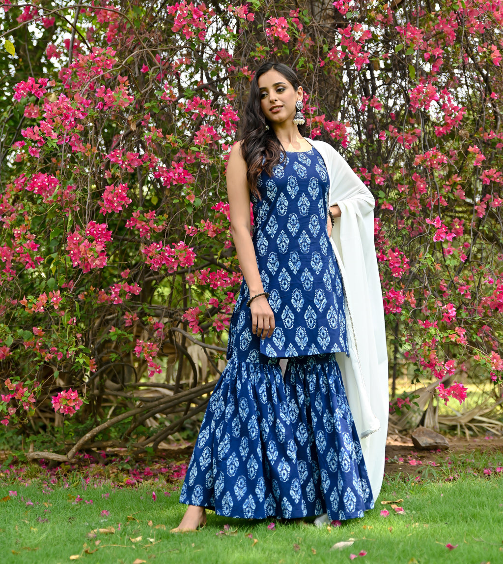 Aprajita indigo set