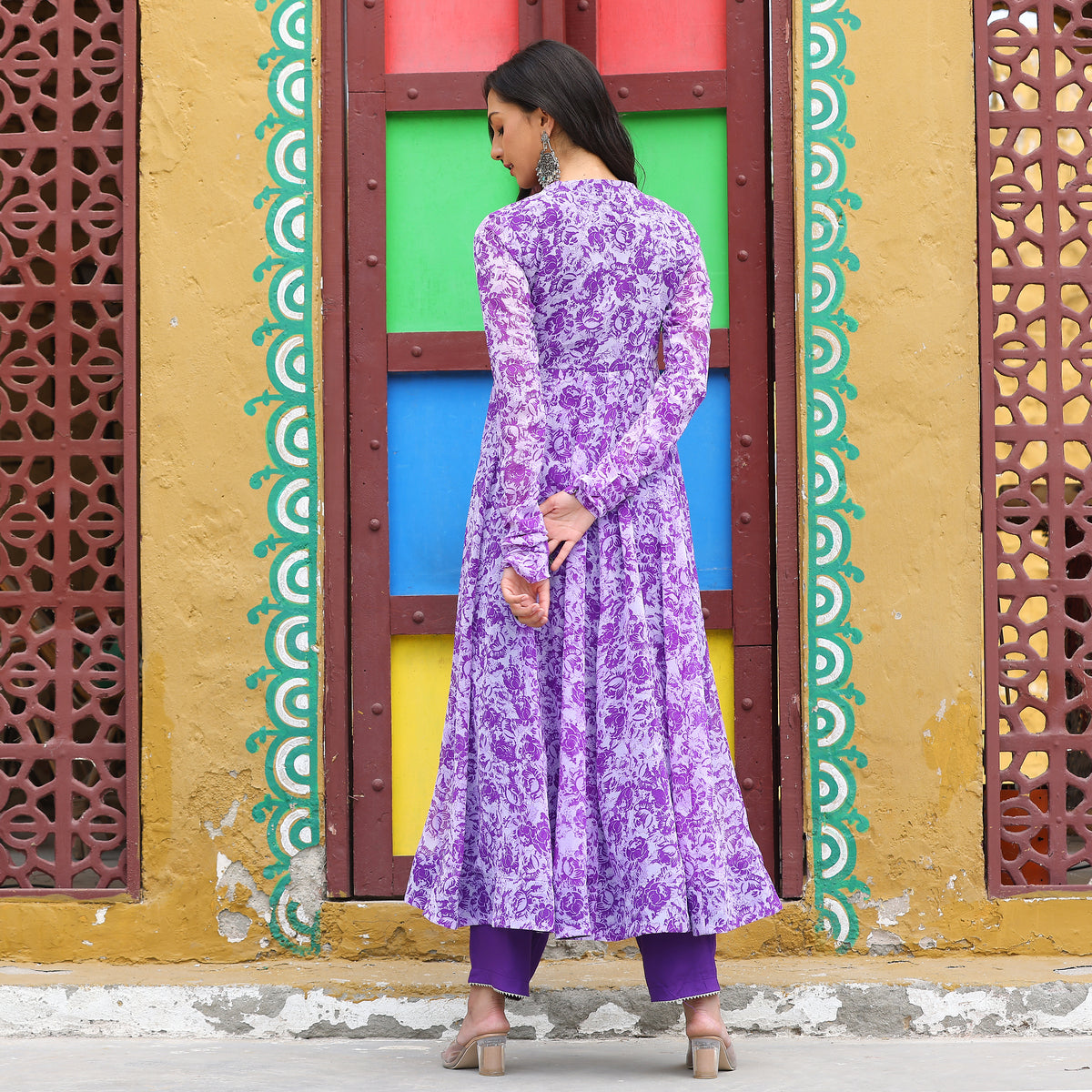 Iris Purple Kameez