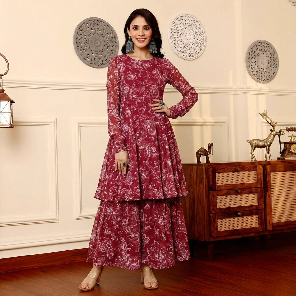Aradhya Sharara Georgette Set