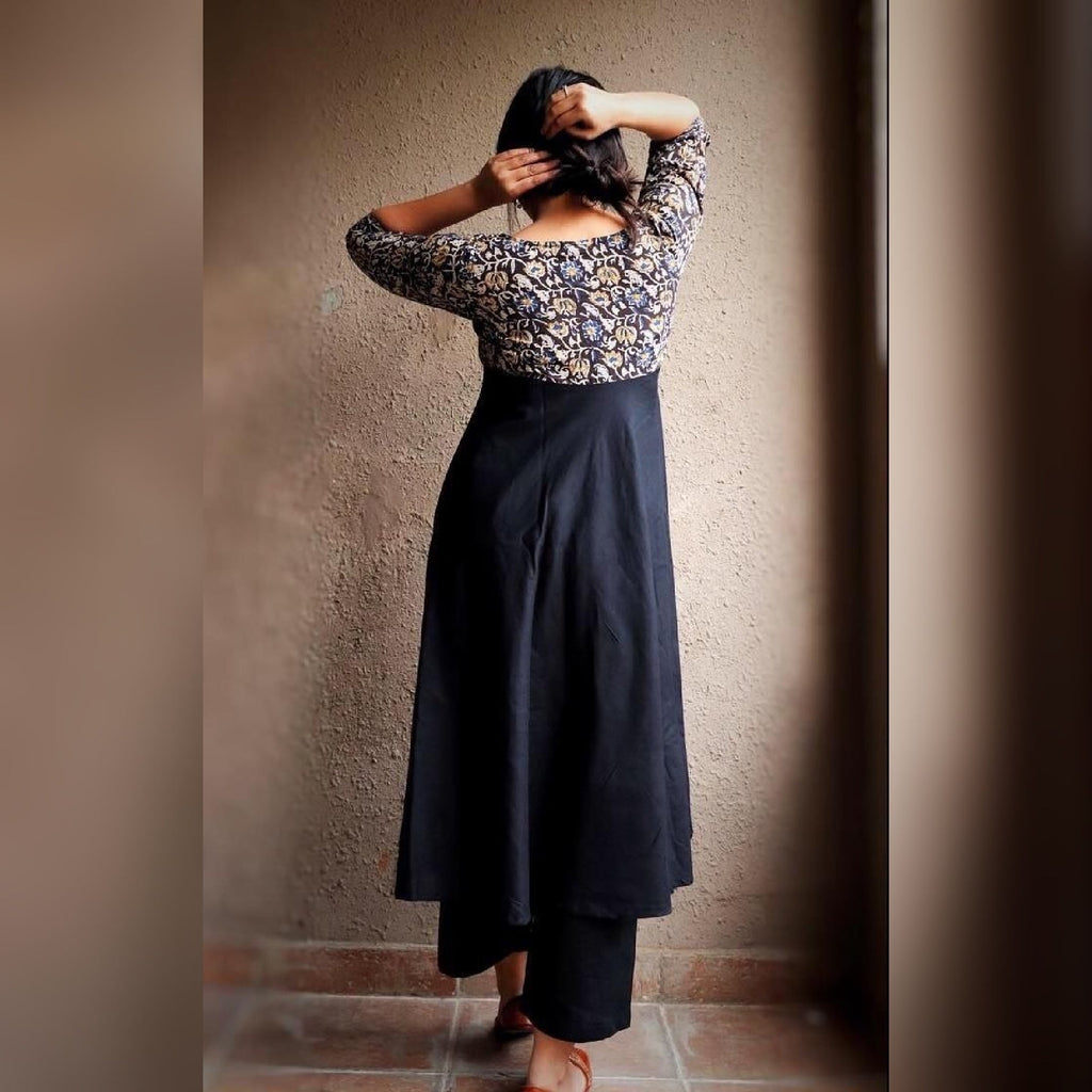 Black Gulkhaer kalamkari Kurta