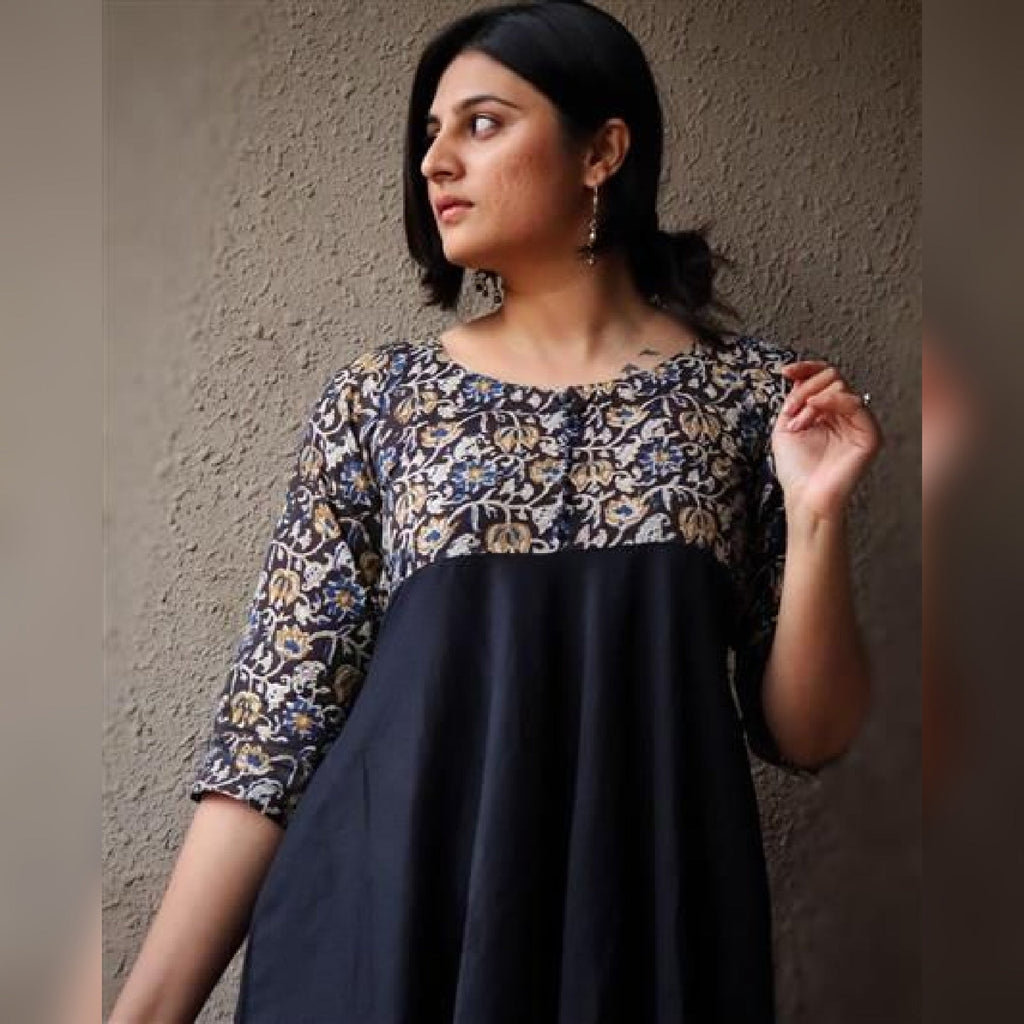 Black Gulkhaer kalamkari Kurta