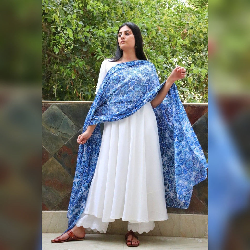 Nousheen Soft Rayon cutwork  Set