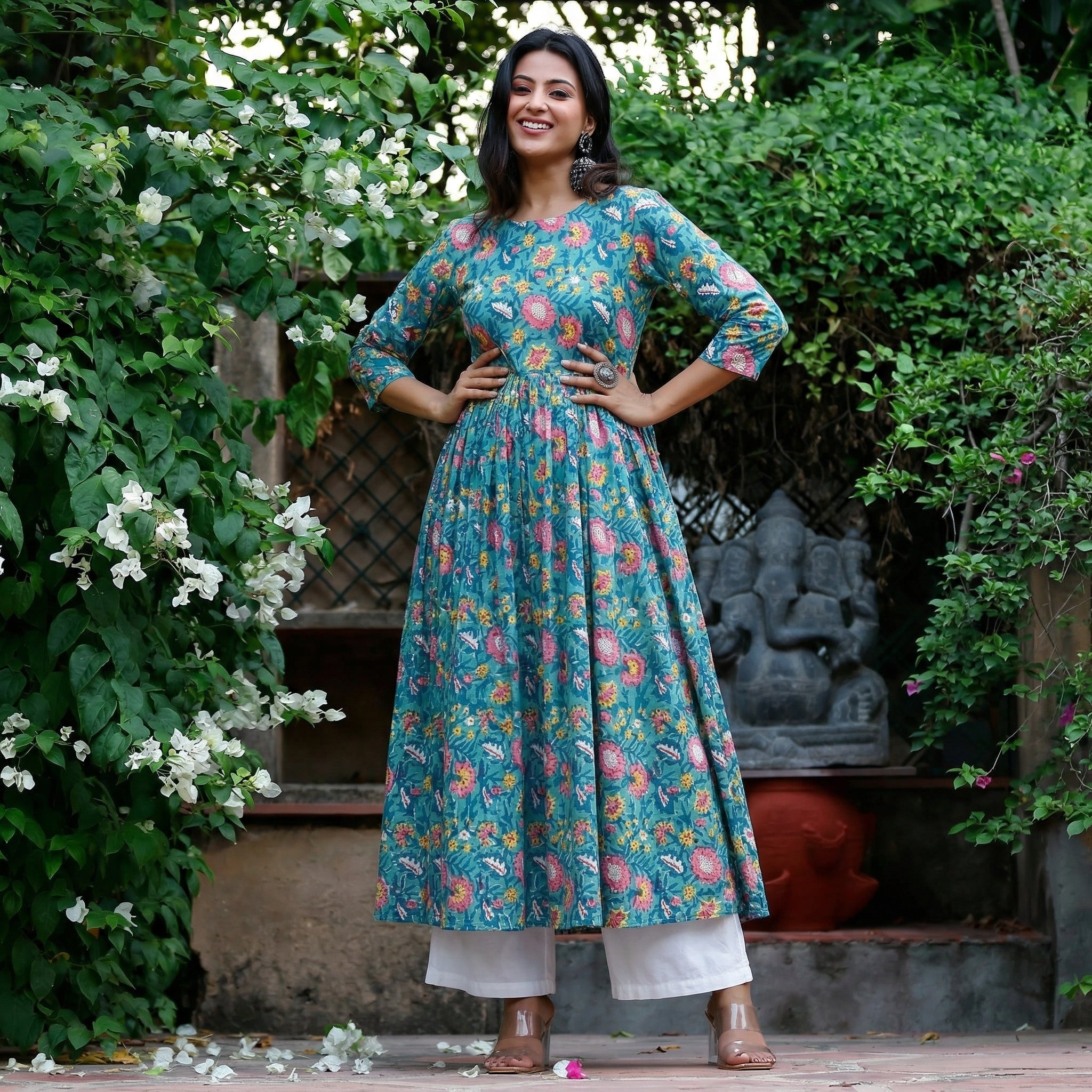 Manjira Handblock Printed Kurta