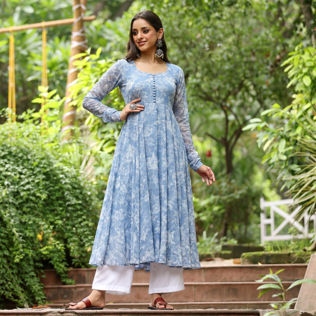 Chanchala Georgette Kurta