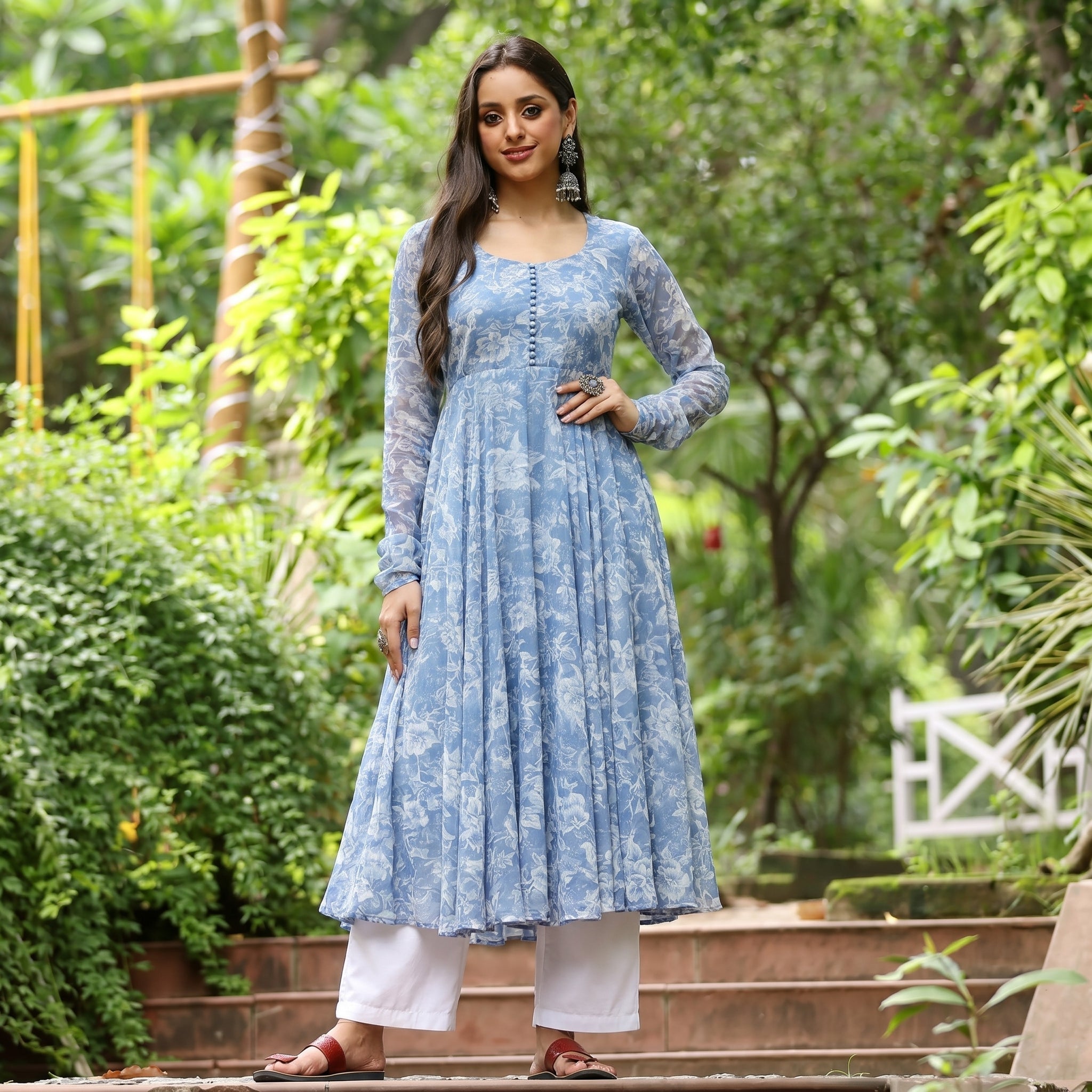 Chanchala Georgette Kurta