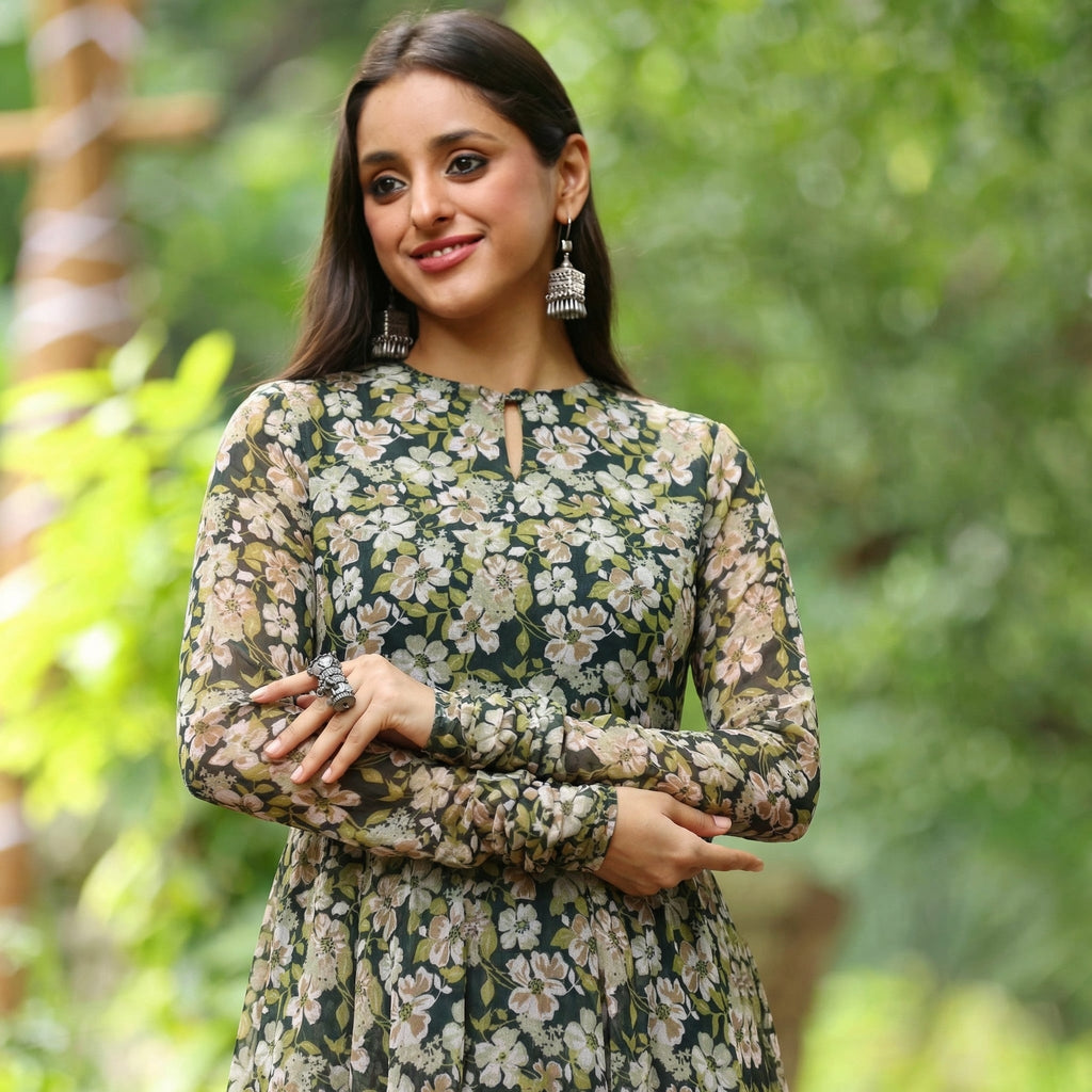 Dhuni Georgette Kurta