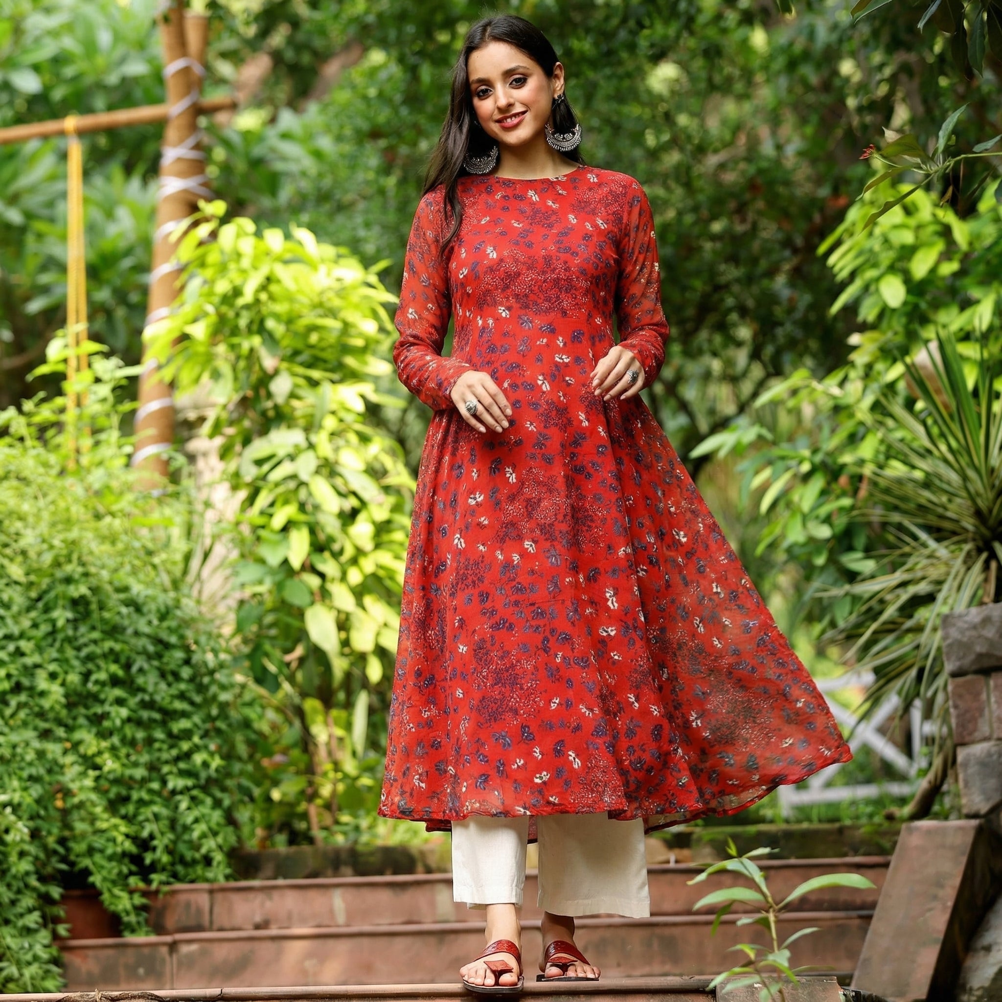 Mina Georgette Kurta