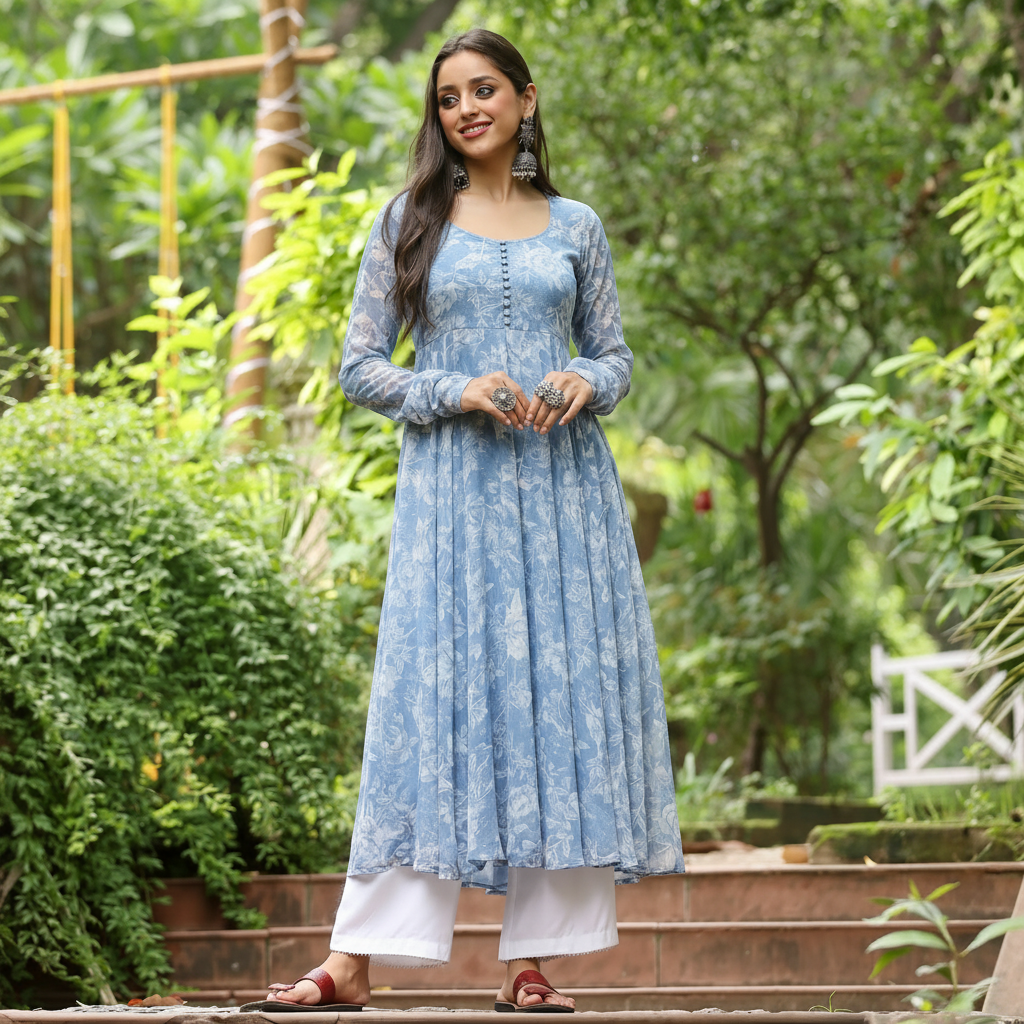 Chanchala Georgette Kurta